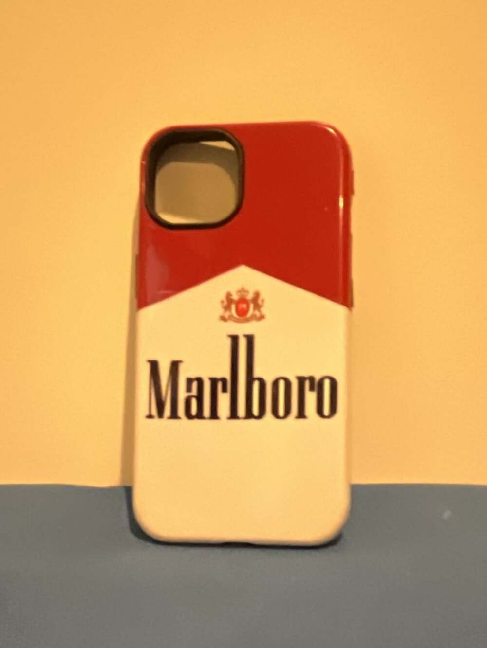 Iphone 13 Marlboro Cigarette Pack Red and White Soft Silicone Phone Case